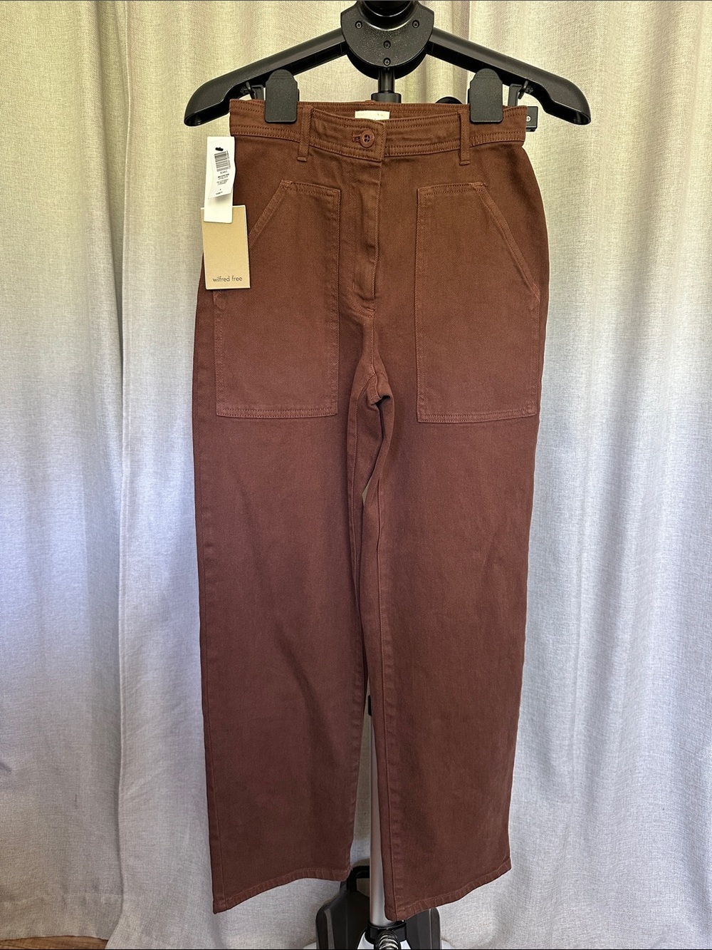 Wilfred Women’s Brown Straight-Leg Utility Chinos